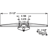 Prime-Line Awning Operator, 21-1/2 in., Diecast/Steel, Bronze Color, Roto Crank Single Pack TH 23008-1